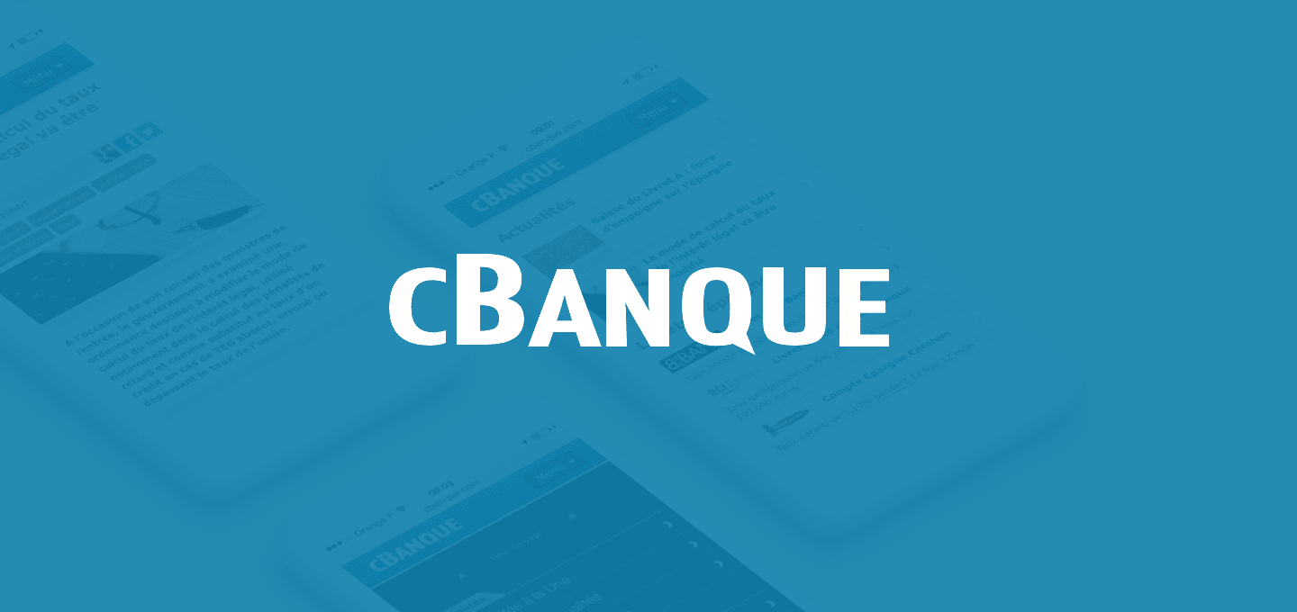 webdesign site mobile de Cbanque