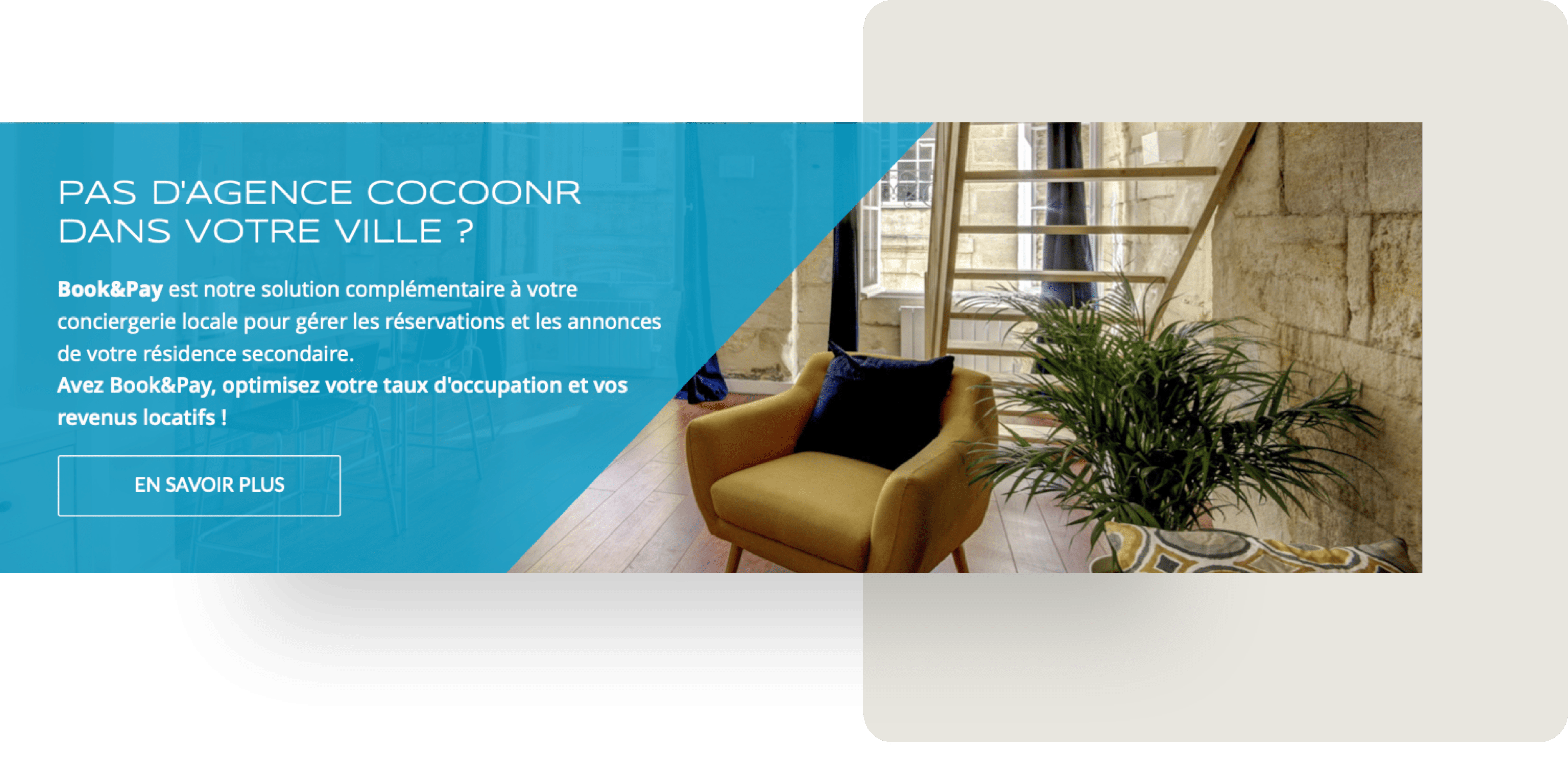 Design de call to action pour Cocoonr